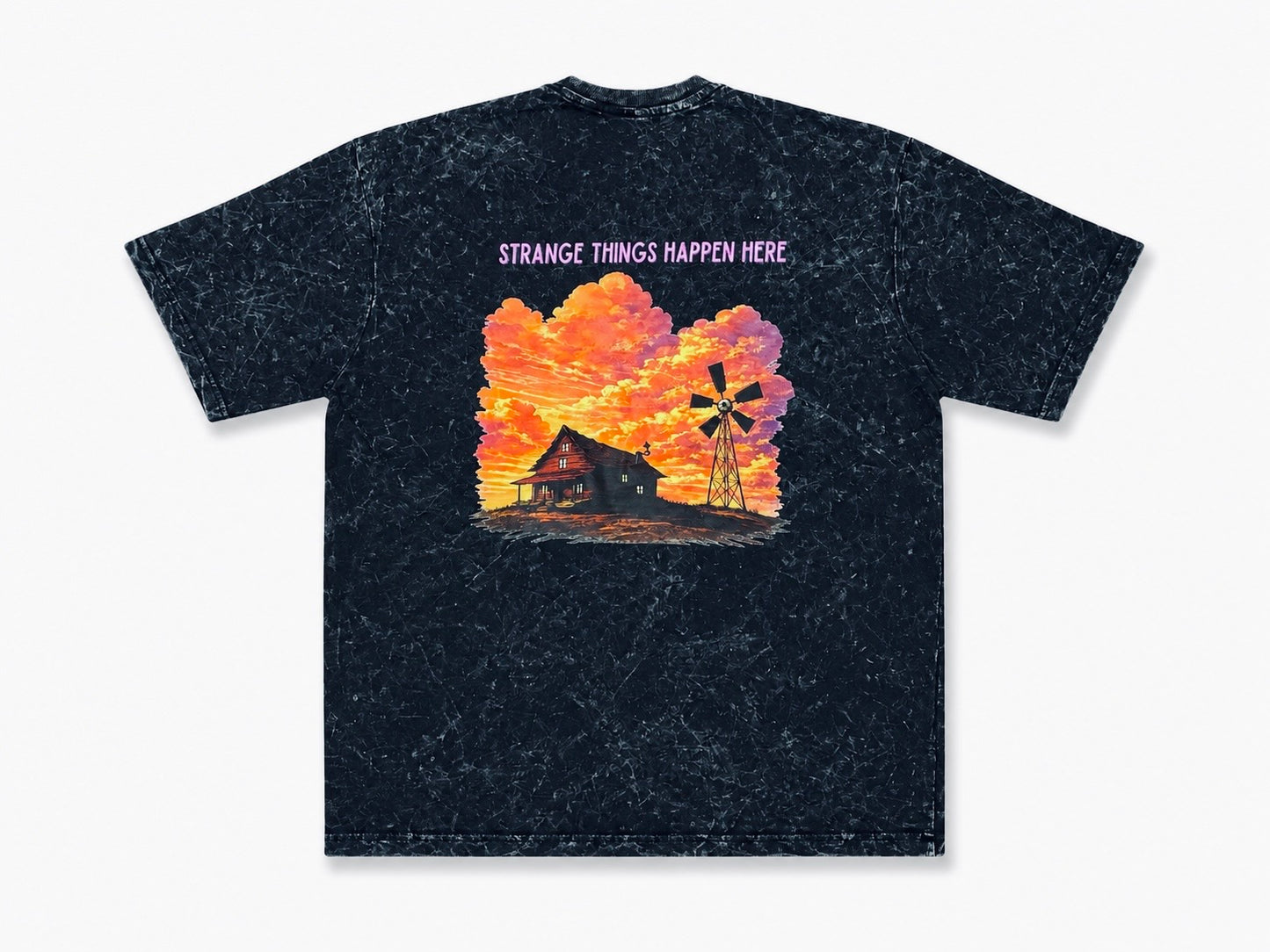 Strange Things - Oversize Acid wash Tee