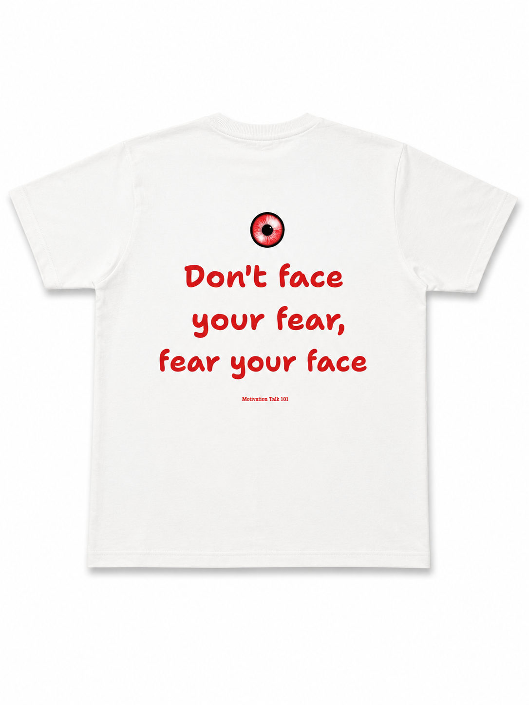 Motivational Talk 101 - Regular Fit White Tee